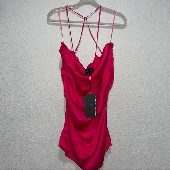 Brigitte Herskind Orly Dress in Fusia Pink Size XL NWT - Picture 3 of 11